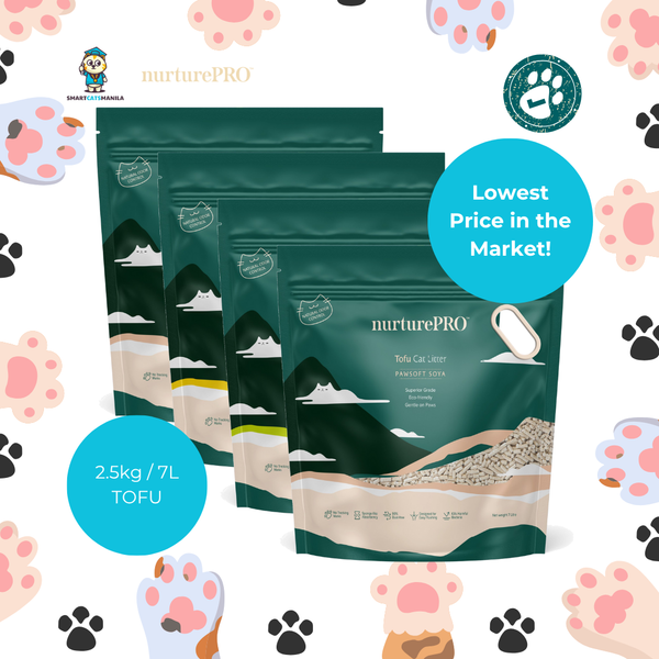 Nurture Pro Tofu Cat Litter – Natural, Clumping, and Dust-Free (2.5kg / 7L)