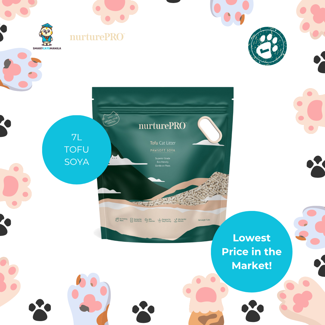 Nurture Pro Tofu Cat Litter – Natural, Clumping, and Dust-Free (2.5kg / 7L)