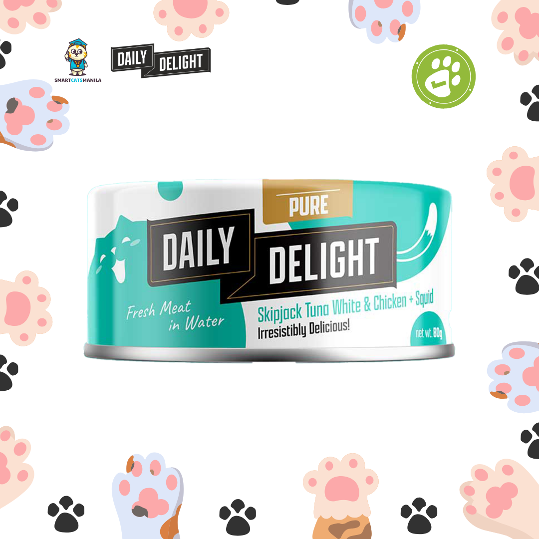 Daily Delight Pure Series – Skipjack Tuna White & Chicken Wet Cat Food (80g)