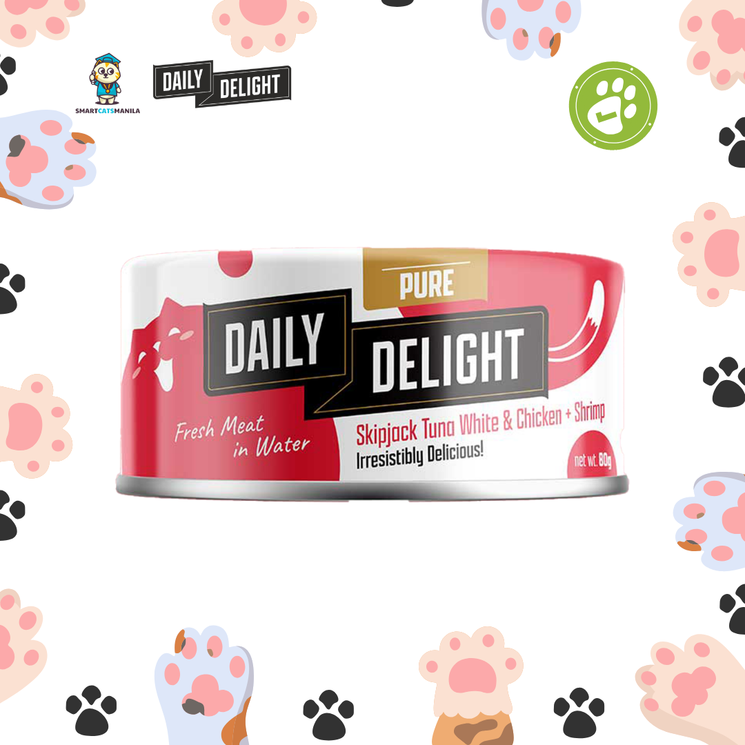 Daily Delight Pure Series – Skipjack Tuna White & Chicken Wet Cat Food (80g)