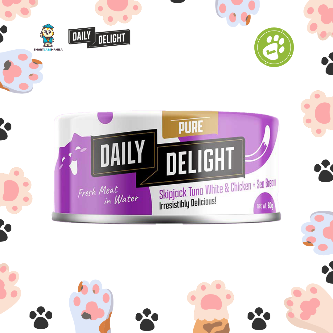 Daily Delight Pure Series – Skipjack Tuna White & Chicken Wet Cat Food (80g)
