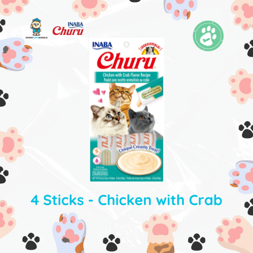 Inaba Churu Cat Treat – 14g x 4 Tubes | Creamy Tuna & Chicken Flavors