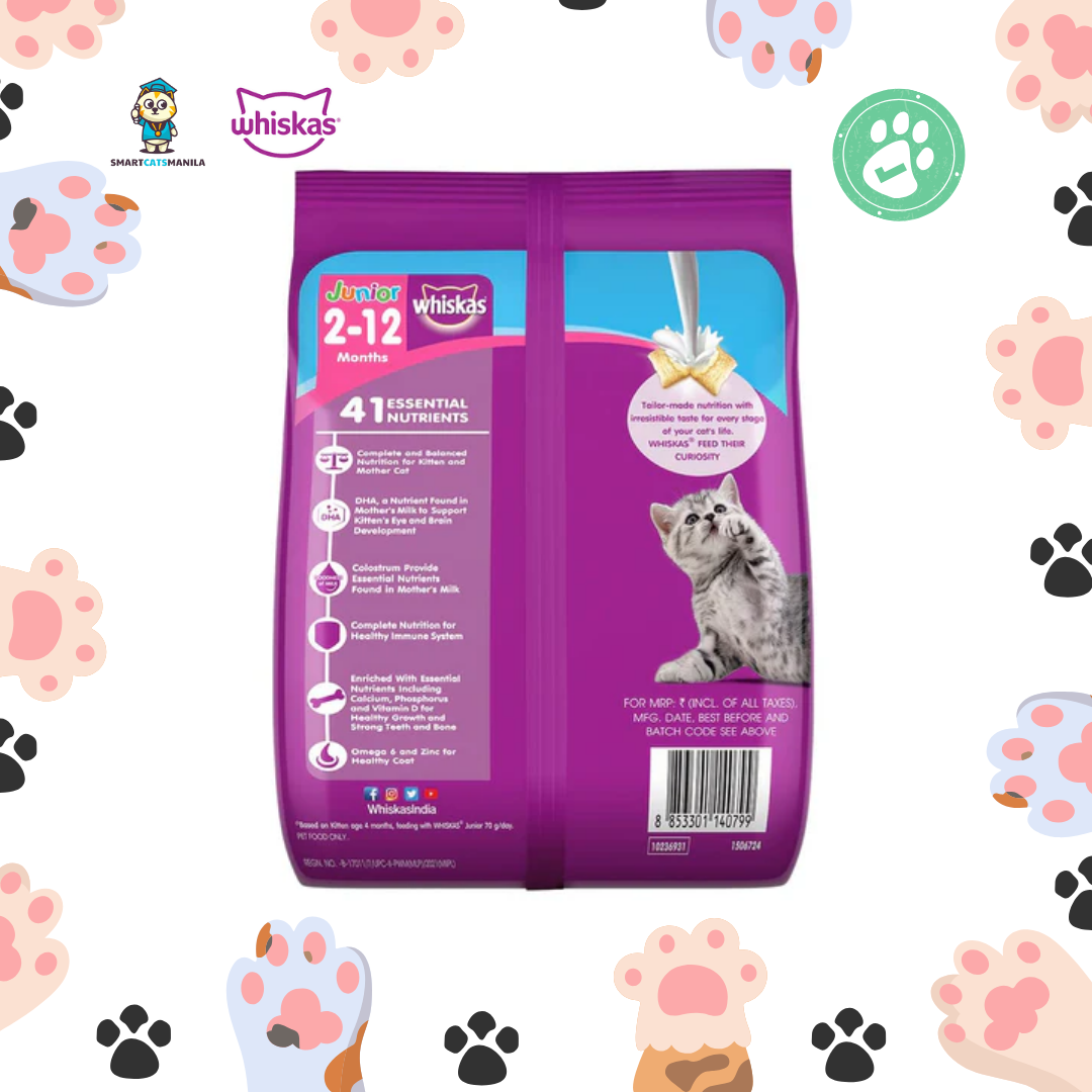 Whiskas Junior Dry Cat Food – Ocean Fish Flavor 6.5kg