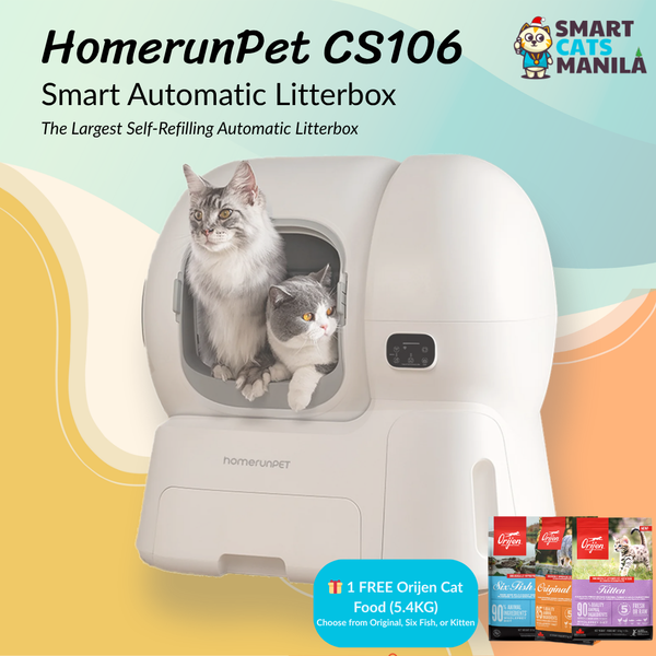 HomerunPet CS106 Self-Cleaning Litter Box – Hassle-Free Hygiene for Your Cat