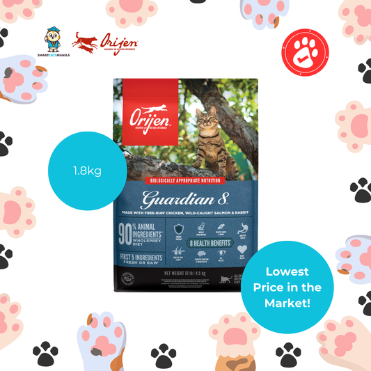 Orijen Guardian 8 Dry Cat Food – 8‑In‑1 Adult Wellness Formula 1.8kg