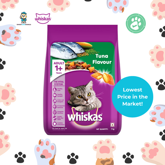 Whiskas Dry Adult Cat Food – Tuna Flavor (7kg)